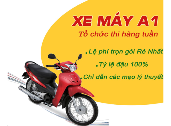 KHÓA HỌC LÁI XE MÁY HẠNG  A1